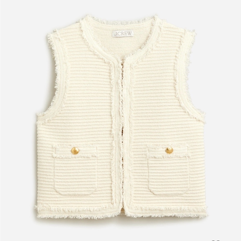 J. Crew Cream Textured Sweater